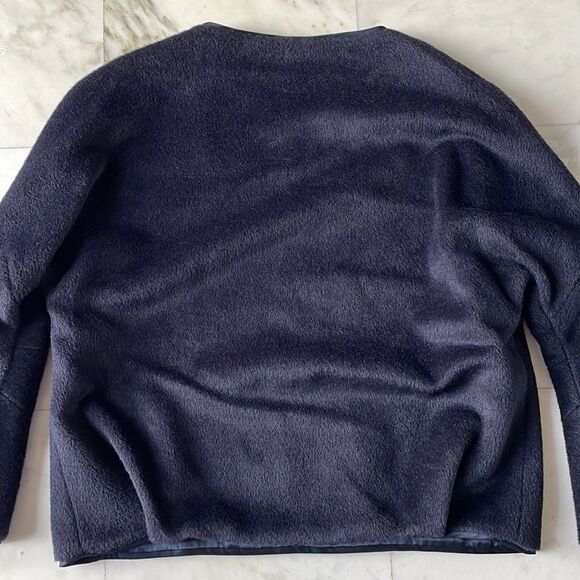 Adam Lippes Original Navy Alpaca and Silk Crewneck Pullover Sweater - Picture 6 of 6